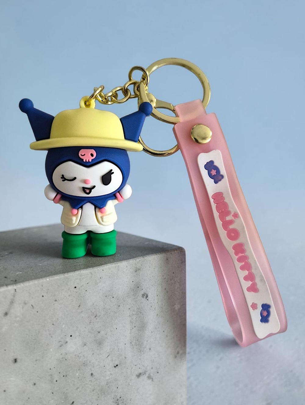 Safari Kuromi Character Bag Charm / Keychain